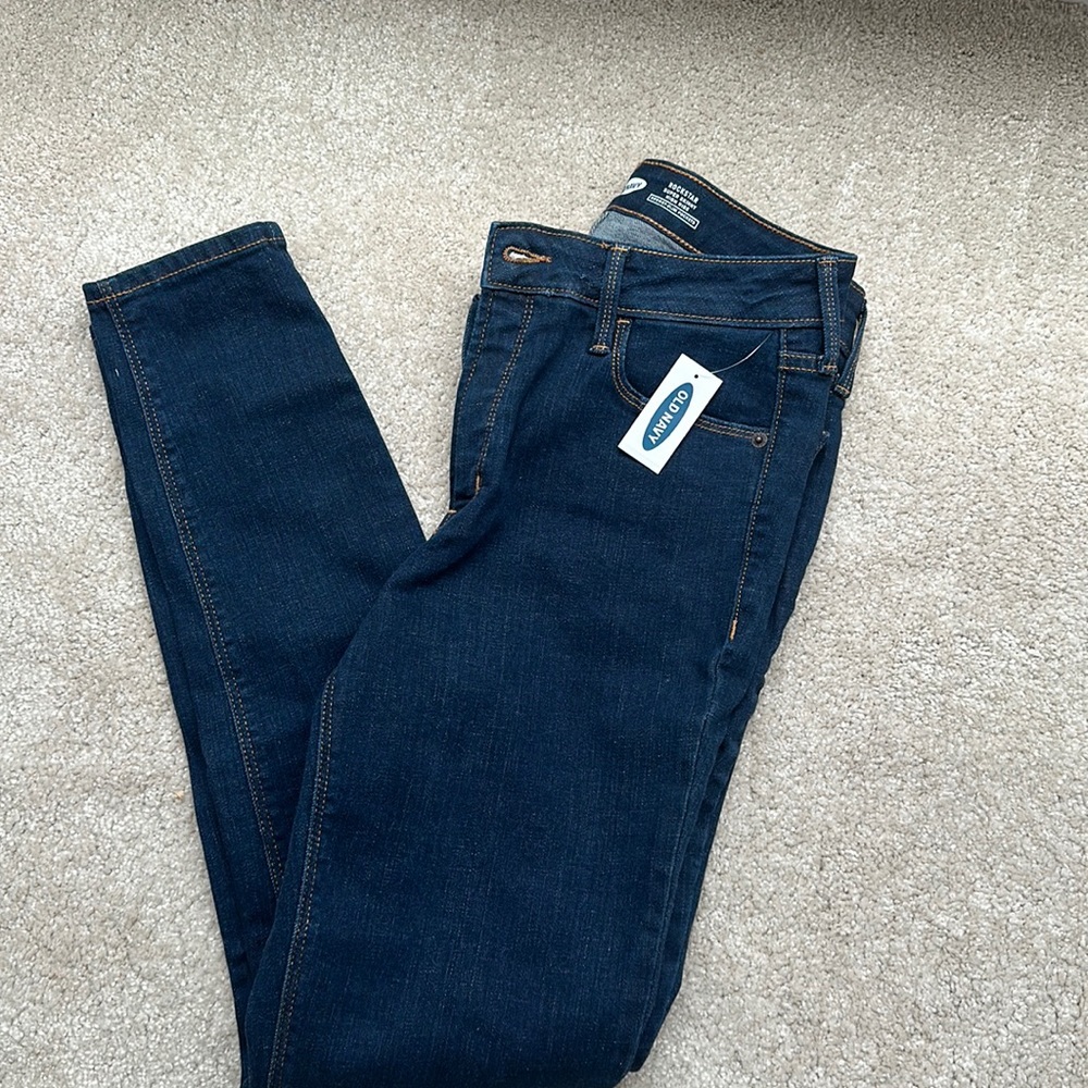 Old navy rock star super skinny high rise jeans size 6